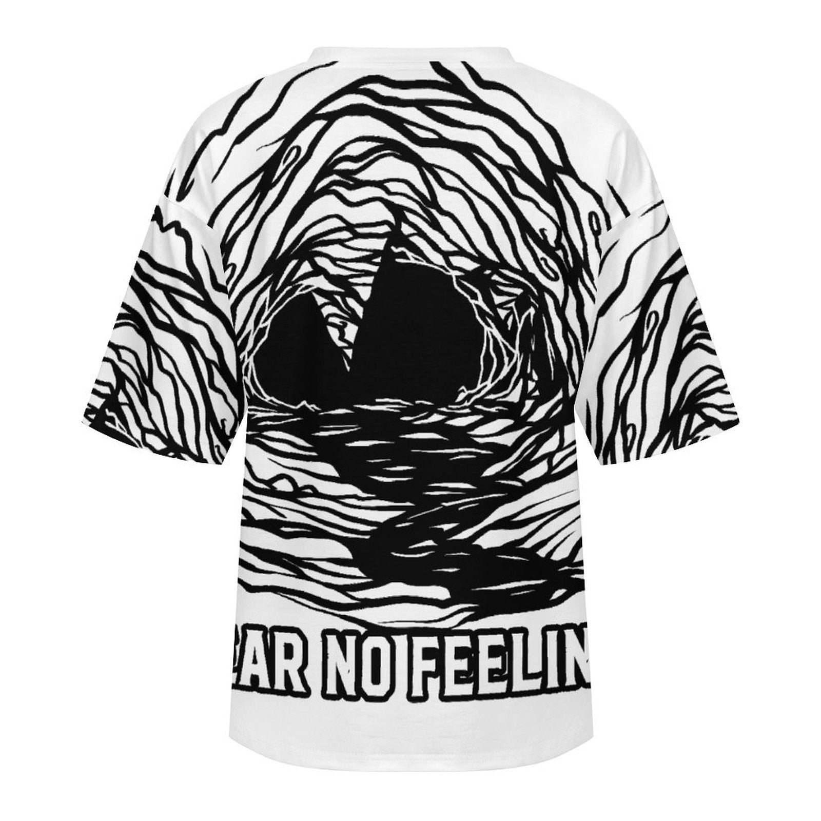 Women's Fear No Feeling Acid & Punk Oversized T-shirt