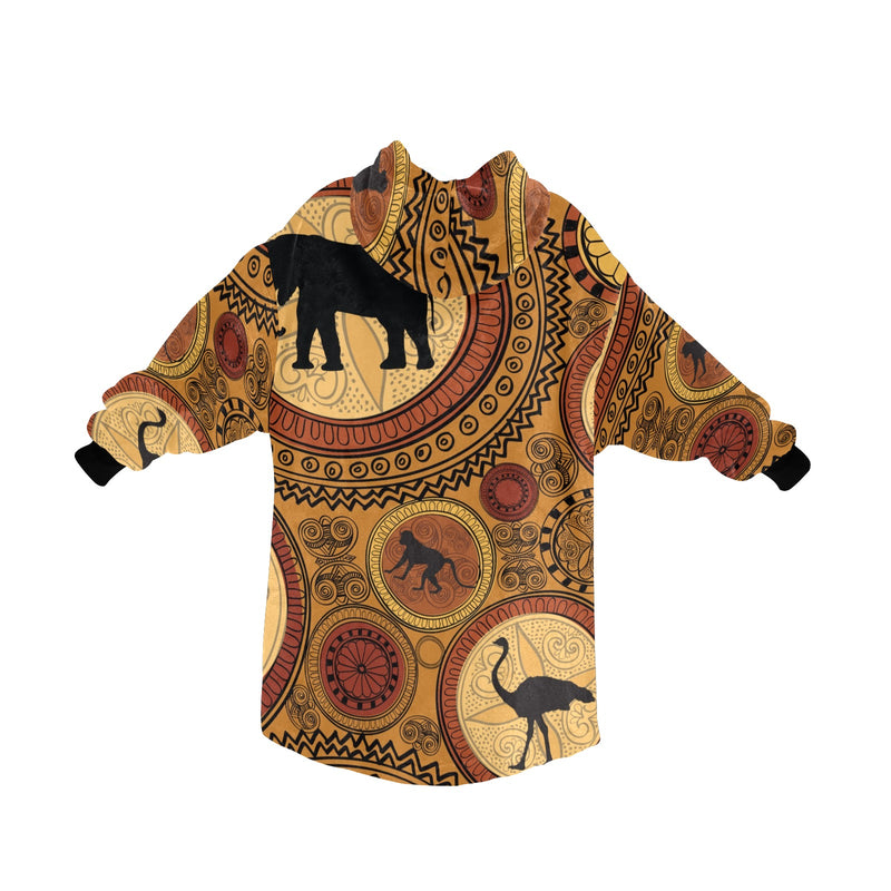 Men's African Ethnic Pattern Abstract Blanket Hoodie