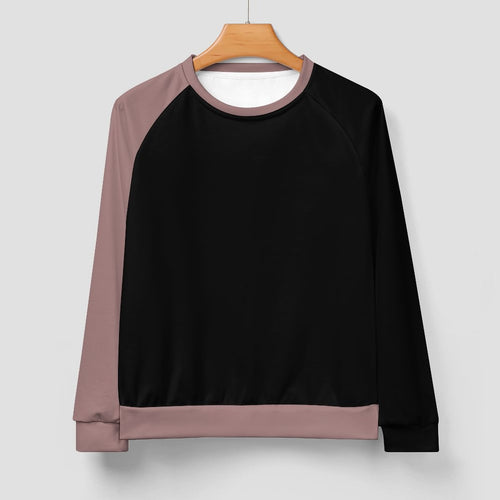 Men's Black & Beaver Solid Sweatshirt