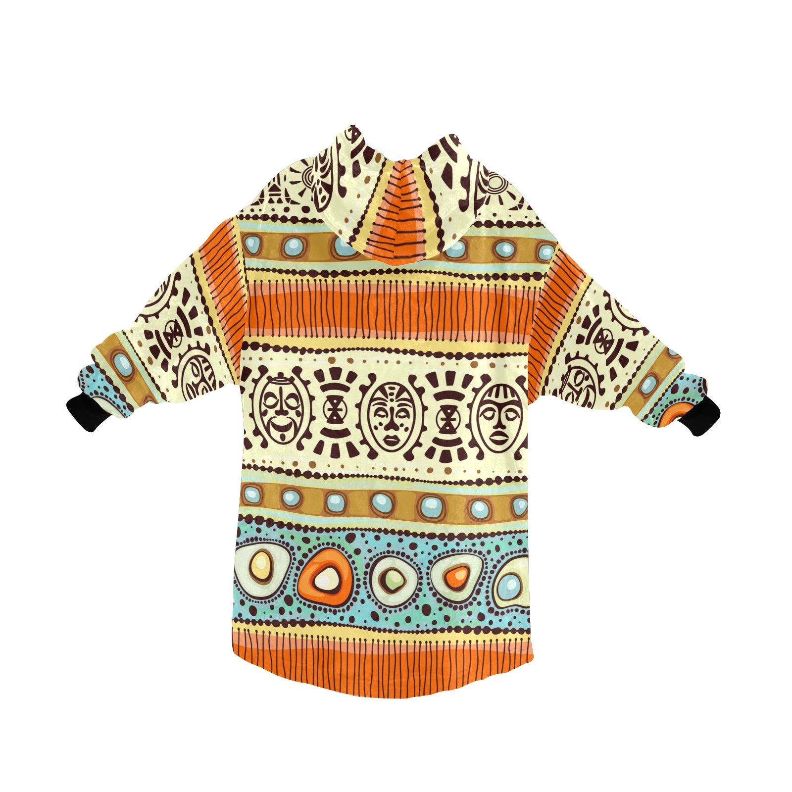 Men's African Pattern Abstract Blanket Hoodie