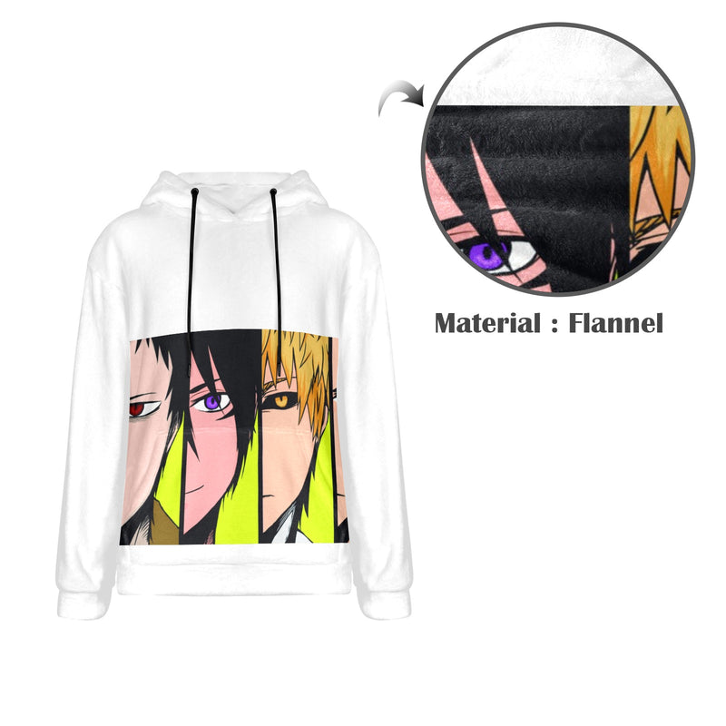 Men's One Punch Man Anime Flannel Hoodie