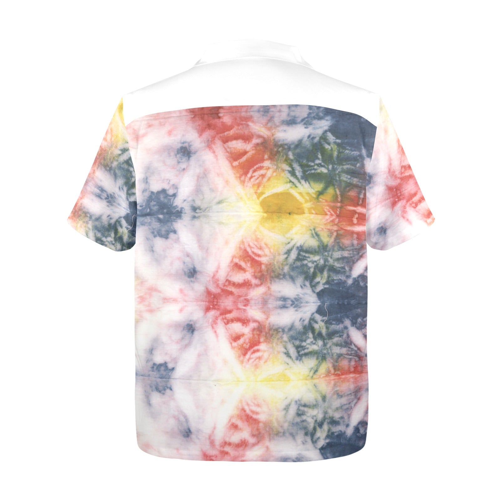 Men's Cosmo Tie-Dye Abstract Half Sleeve Shirt