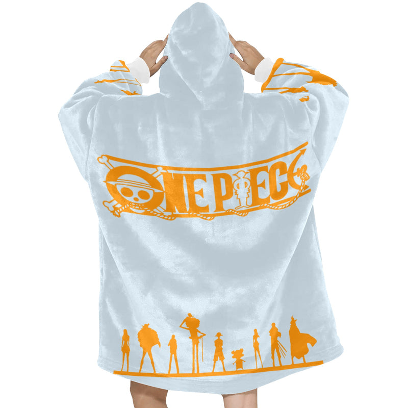 Women's One Piece Anime Blanket Hoodie