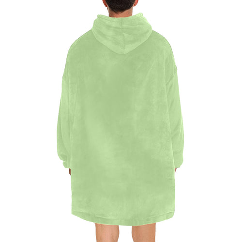 Men's Moss Green Solid Blanket Hoodie