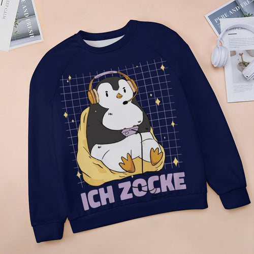 Women's Chilling Penguin Abstract Sweatshirt