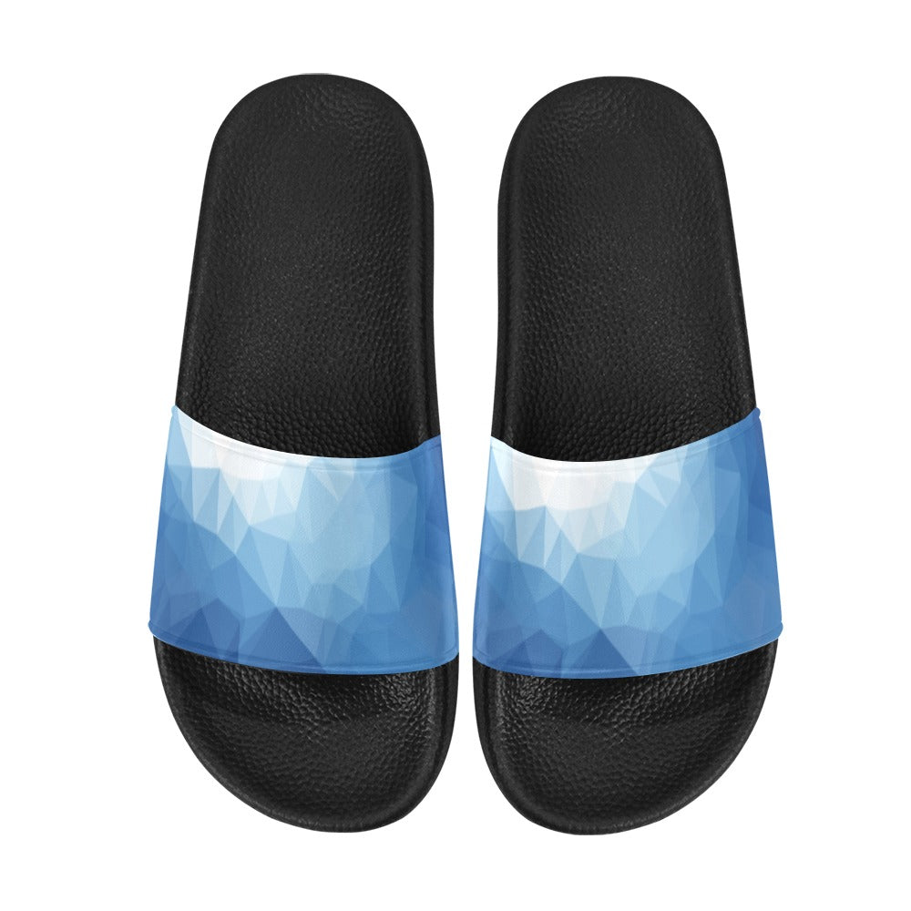 Women's Blue Prism Abstract Slider Sandals