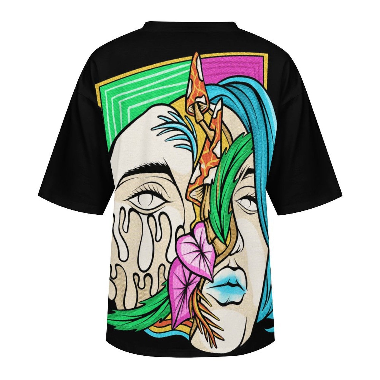 Women's Tripping Face Acid & Punk Oversized T-shirt