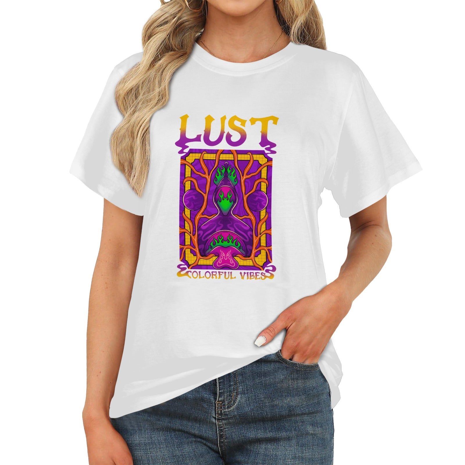 Women's Lust Acid & Punk Classic Fit T-shirt