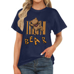 Women's Bear Abstract Classic Fit T-shirt