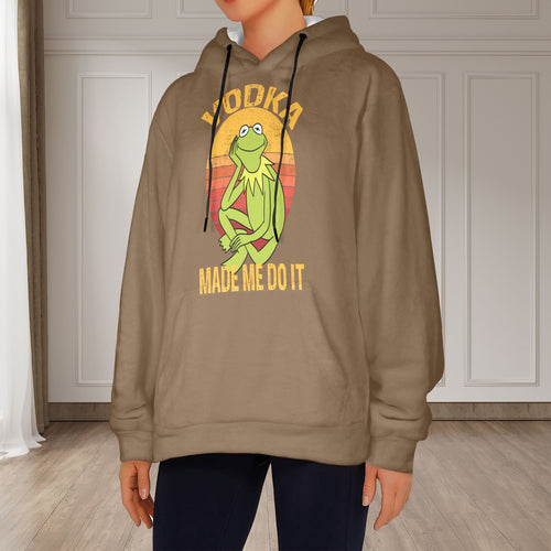 Women's Vodka Blame Abstract Flannel Hoodie