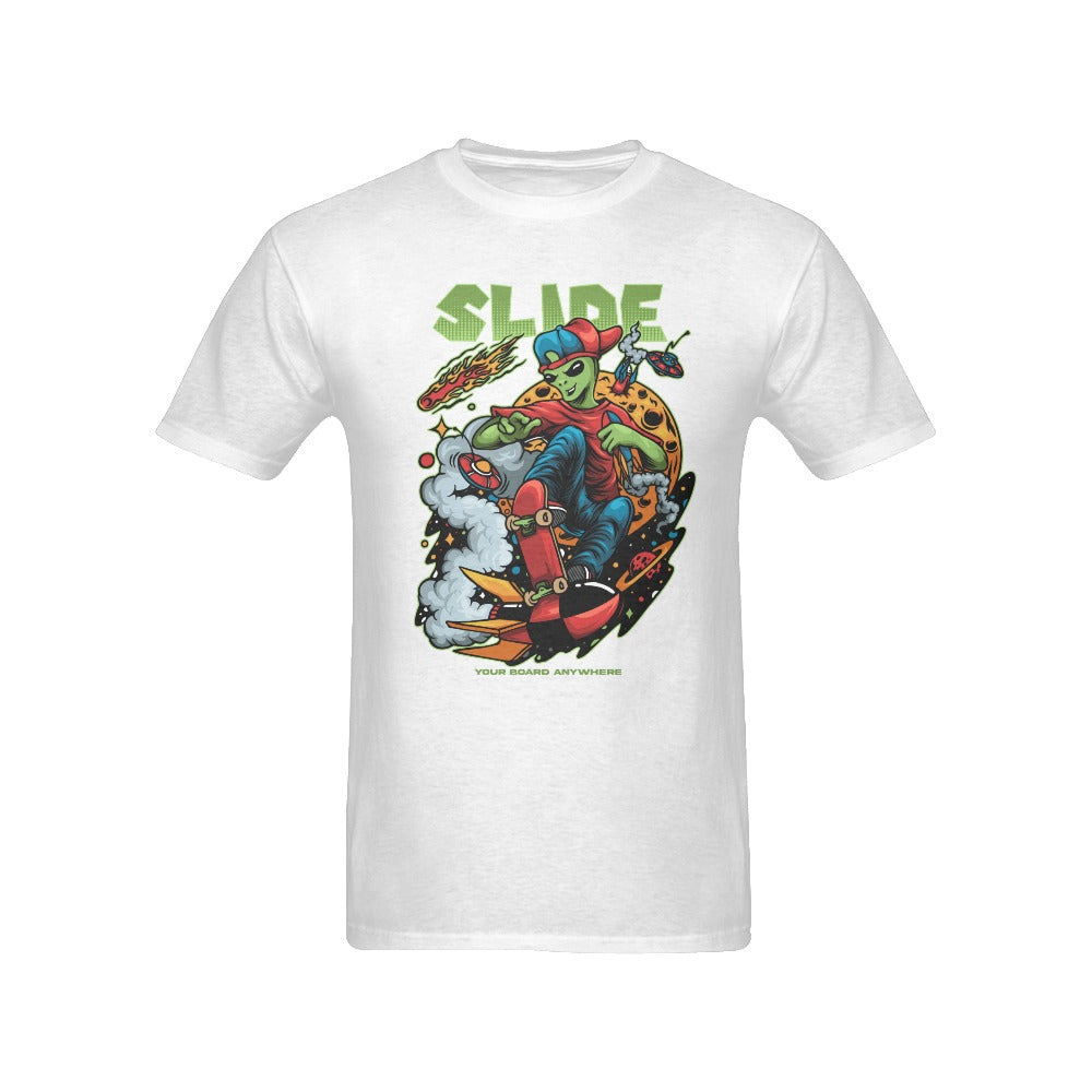 Men's Slide Streetwear Classic Fit T-shirt