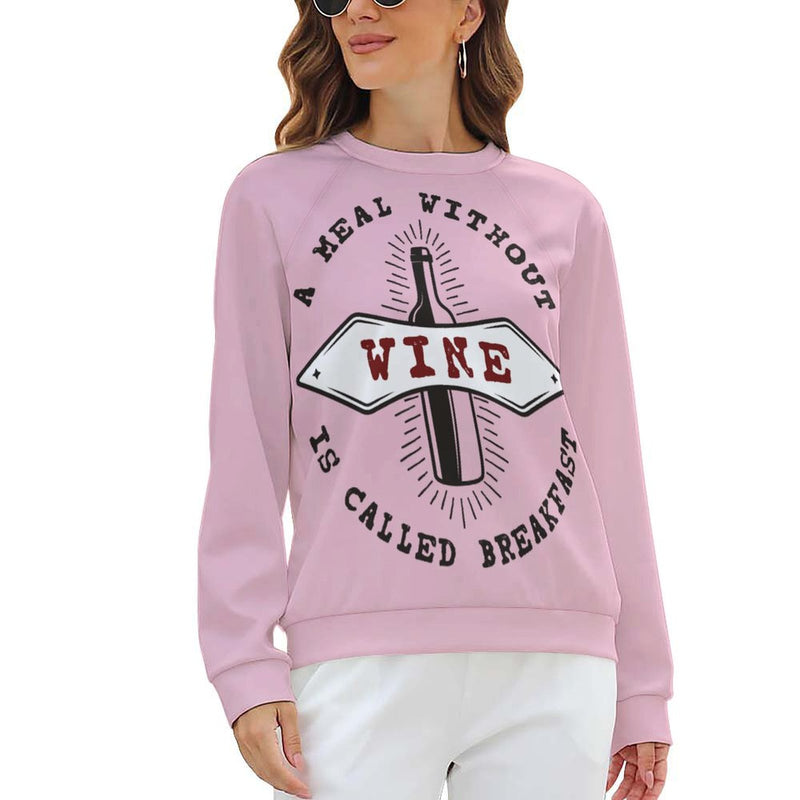 Women's Meal Without Wine Abstract Sweatshirt