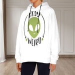 Women's Alien Abstract Flannel Hoodie