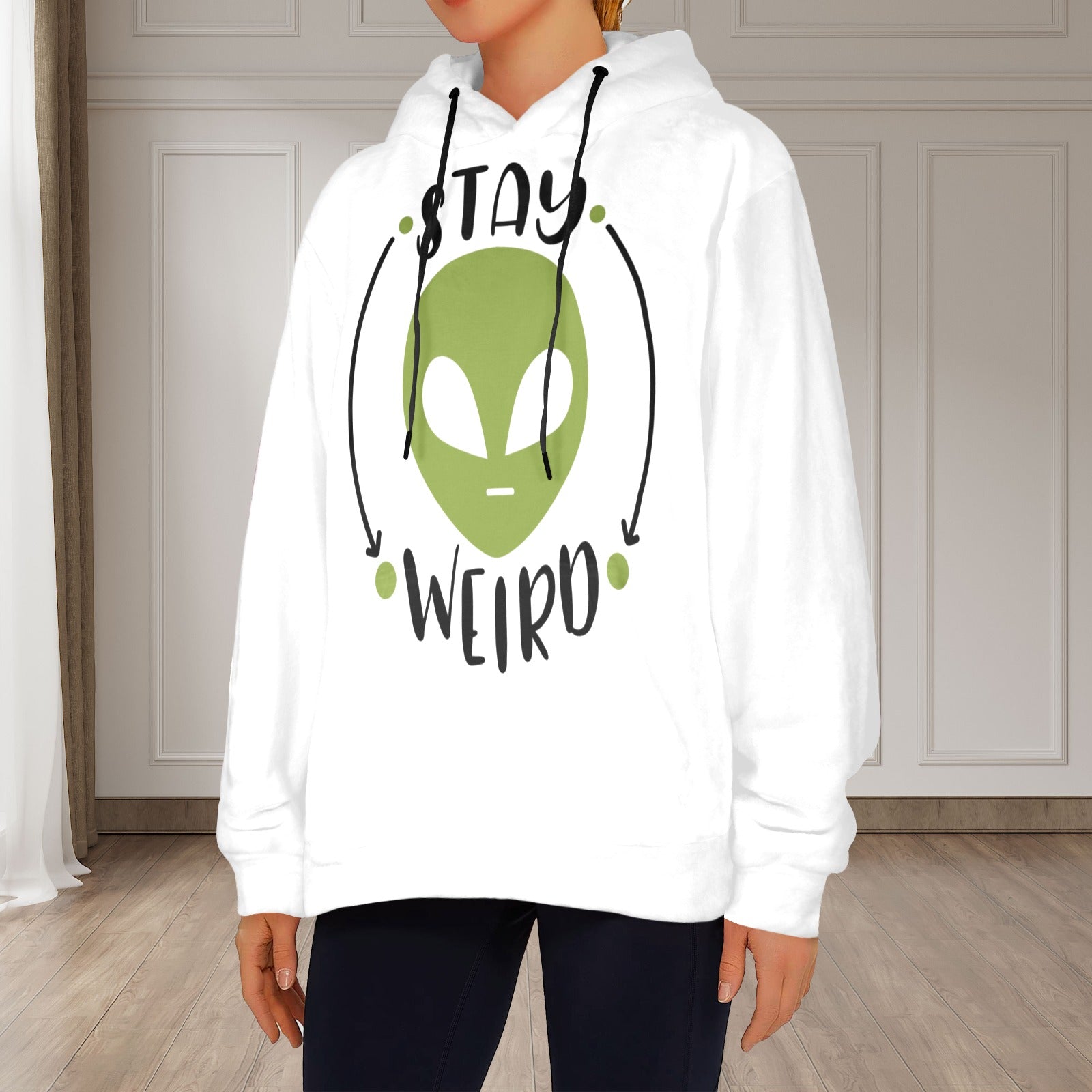 Women's Alien Abstract Flannel Hoodie