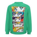 Women's Sailor Moon Eyes Anime Sweatshirt