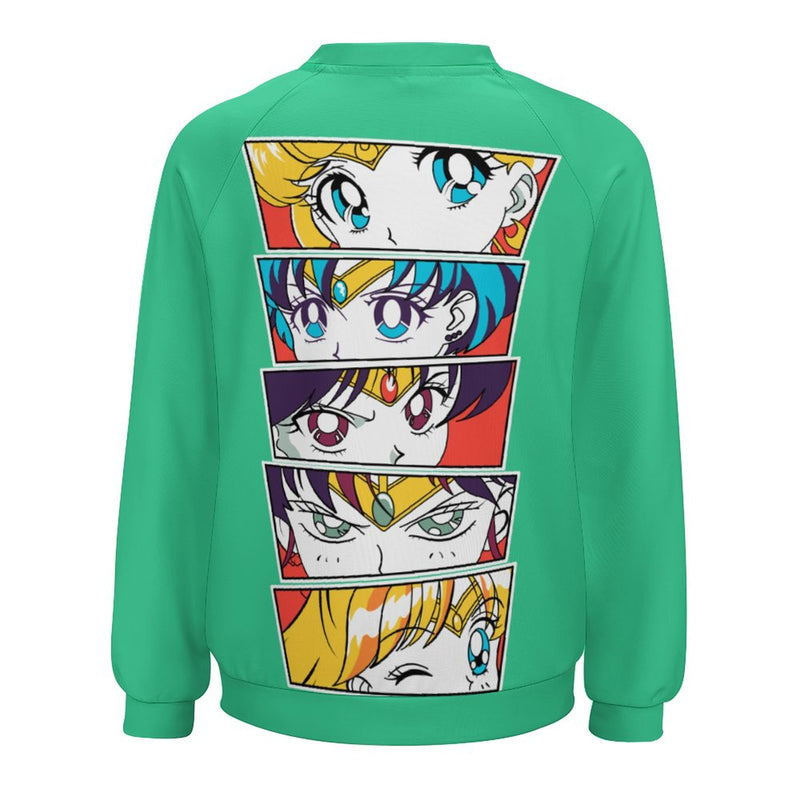 Women's Sailor Moon Eyes Anime Sweatshirt