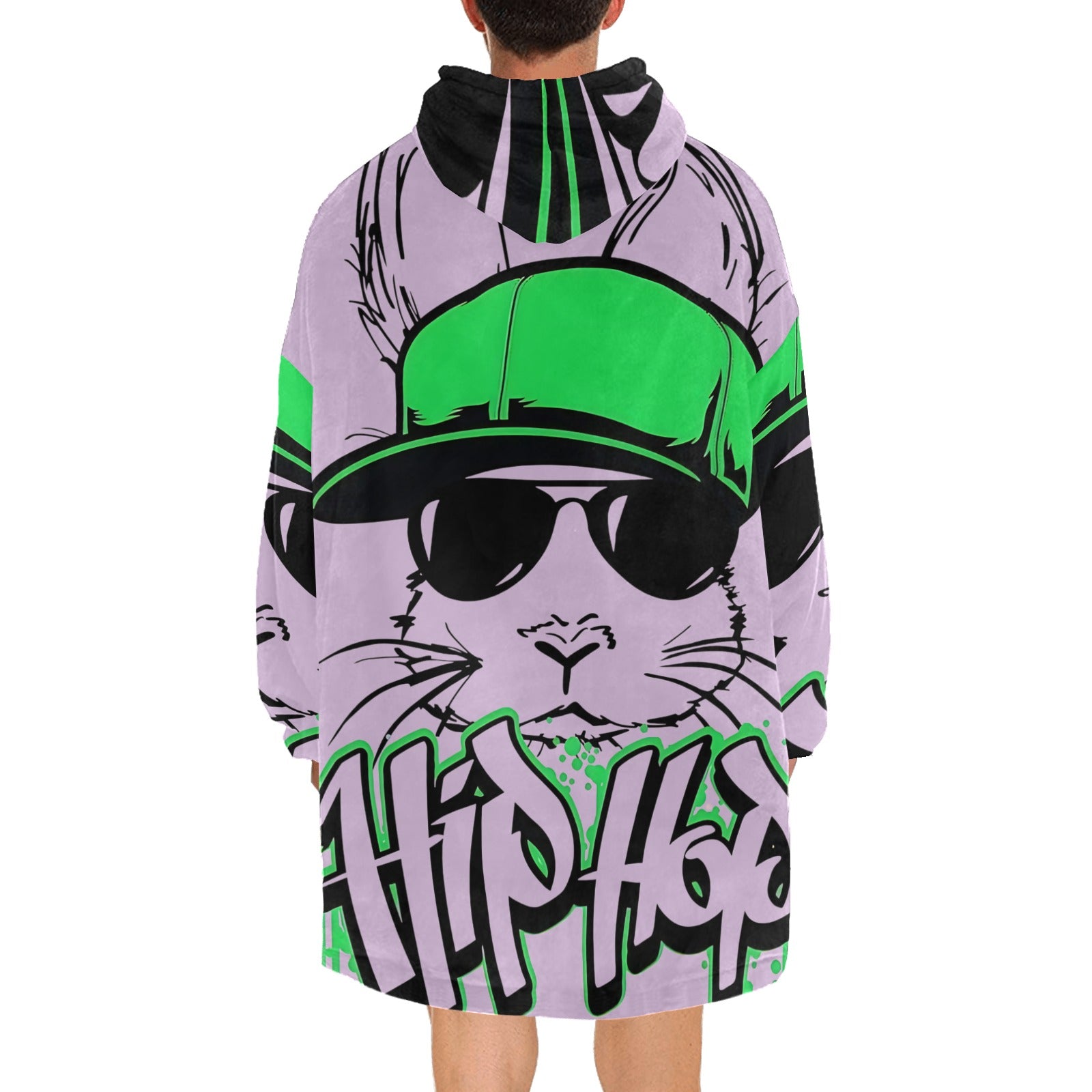 Men's Hip Hop Streetwear Blanket Hoodie