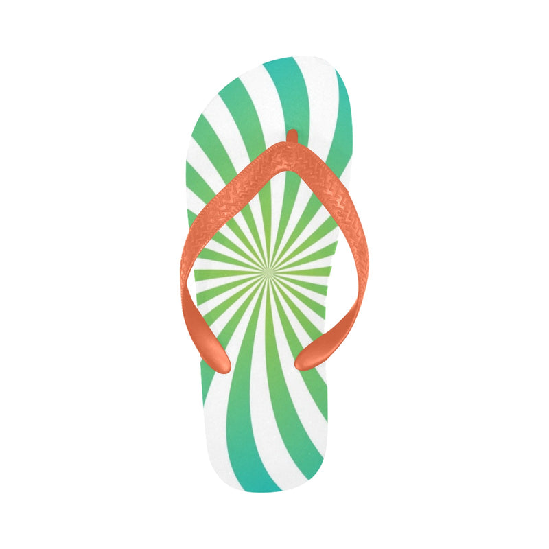Men's Swirl Twist Abstract Flip Flops
