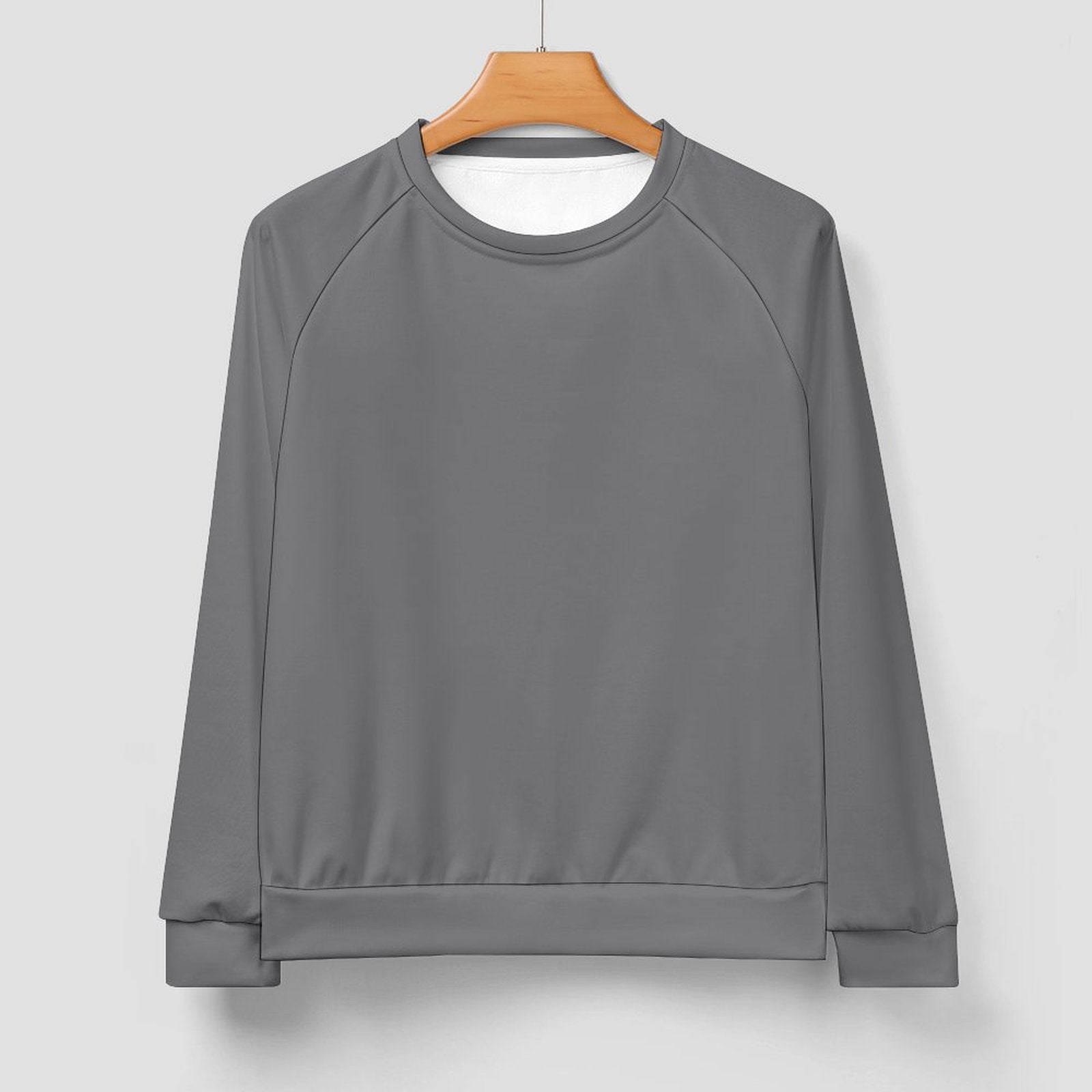 Men's Dim Grey Solid Sweatshirt