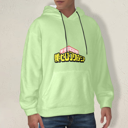 Men's My Hero Academia Logo Anime Flannel Hoodie