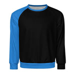 Men's Black & Blue Solid Sweatshirt