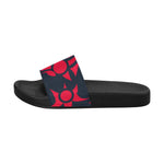 Women's Crimson Totem Abstract Slider Sandals