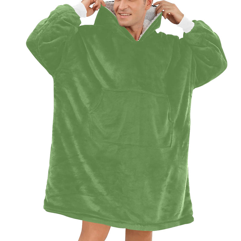 Ananya dark olive Blanket Hoodie for Men