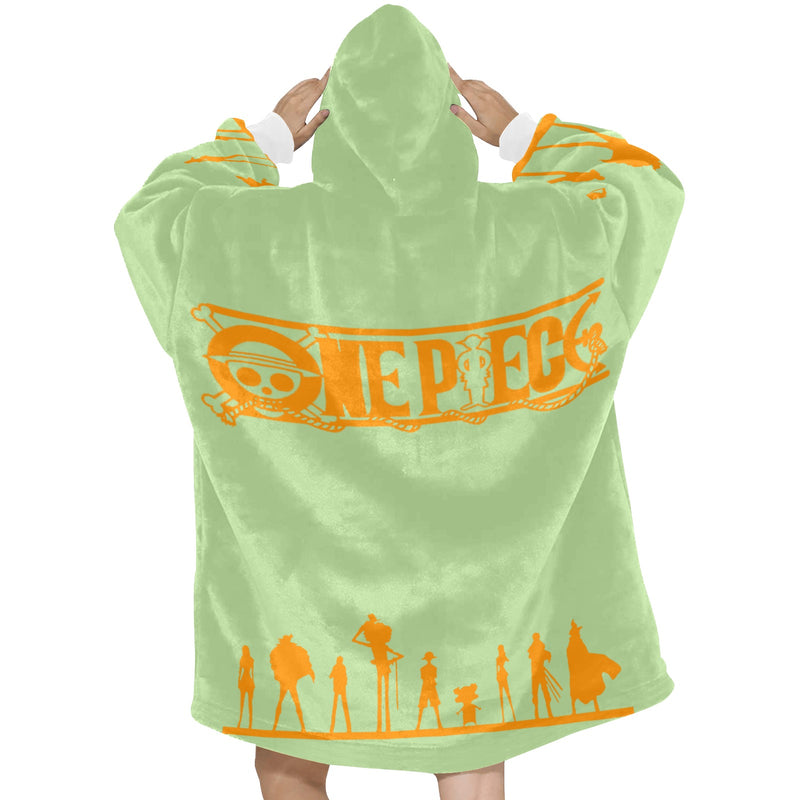 Women's One Piece Anime Blanket Hoodie