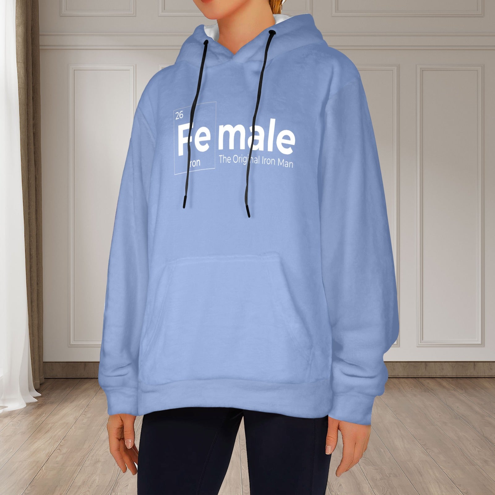 Women's Fe-male Abstract Flannel Hoodie