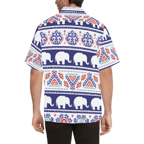 Men's Indian Paisley Pattern Abstract Half Sleeve Shirt