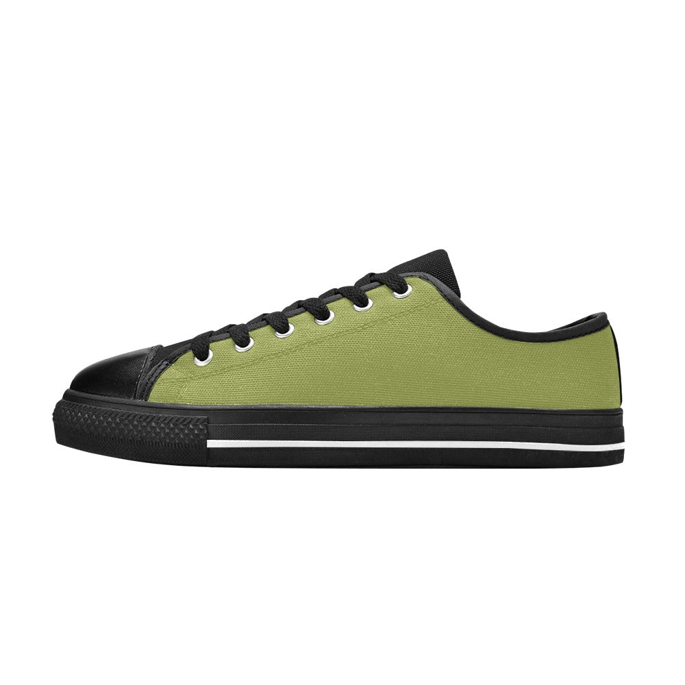 Men's Asparagus Solid Low Top Shoes