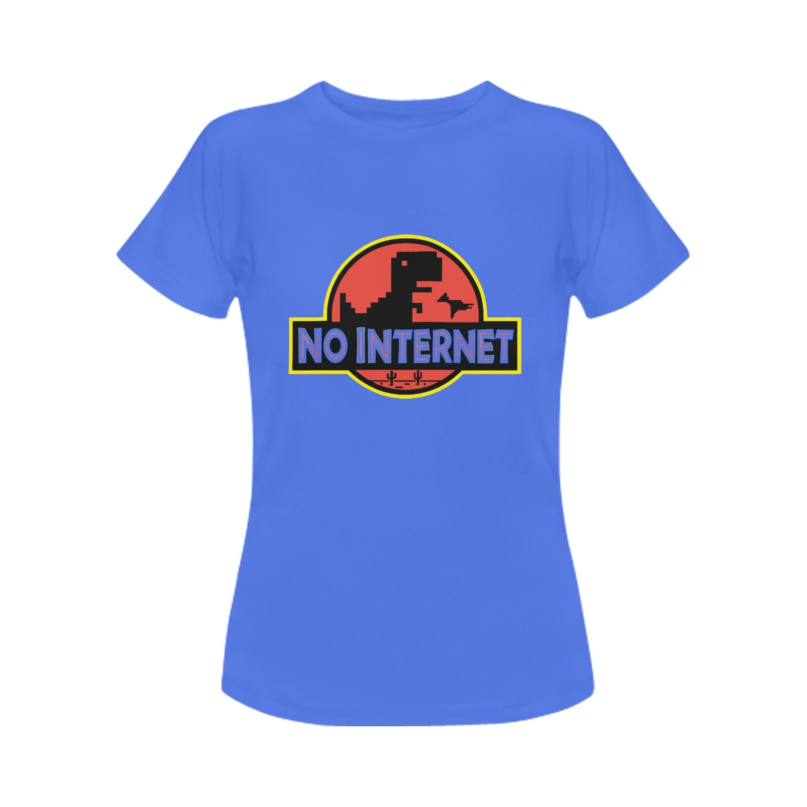 Women's No Internet Abstract Classic Fit T-shirt