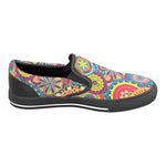 Women's Colorful Mandala Abstract Slip-on Shoes