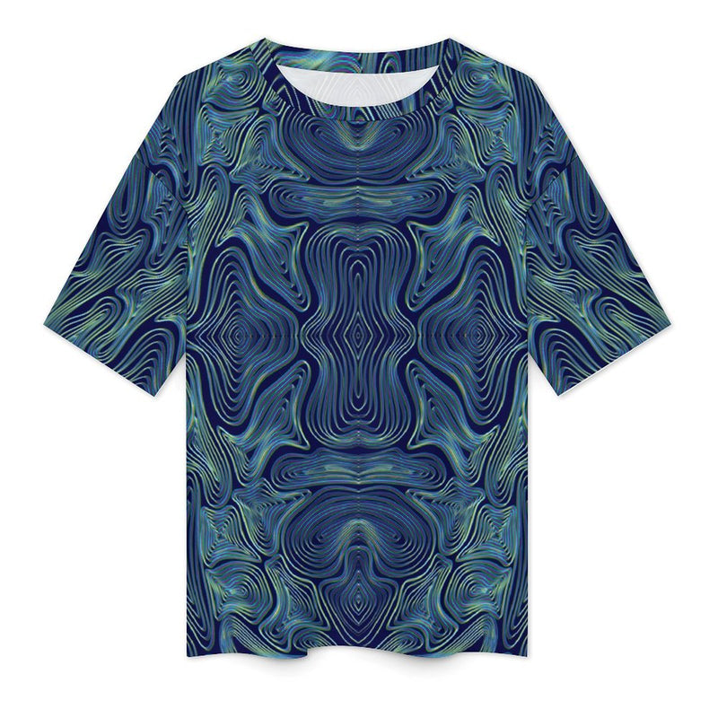 Men's Psychedelic Amoeba Acid & Punk Oversized T-shirt