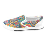 Men's Colorful Mandala Abstract Slip-on Shoes