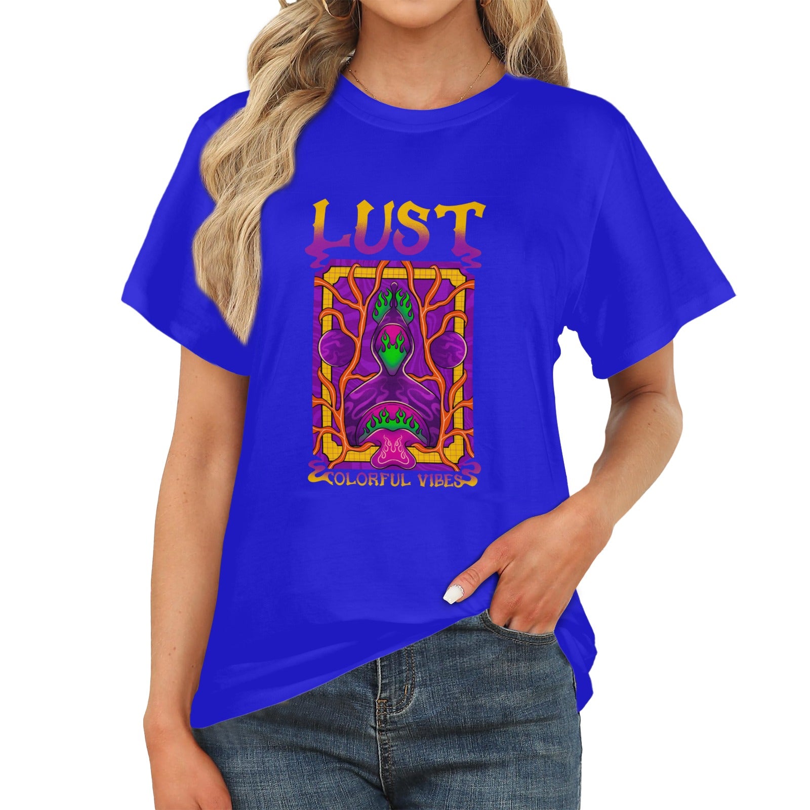 Women's Lust Acid & Punk Classic Fit T-shirt