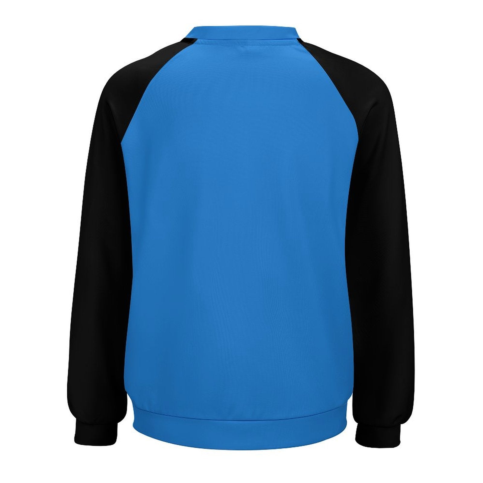 Women's Ocean Blue & Black Solid Sweatshirt