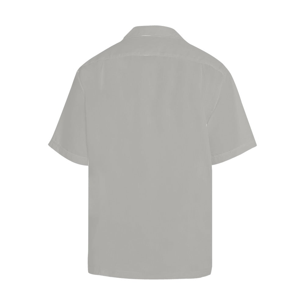 Men's Silver Solid Half Sleeve Shirt