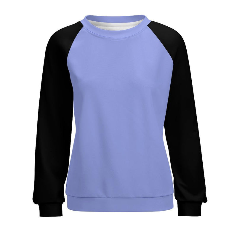 Women's Blue Bell & Black Solid Sweatshirt