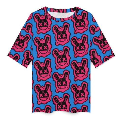 Women's Urban Bunny Streetwear Oversized T-shirt