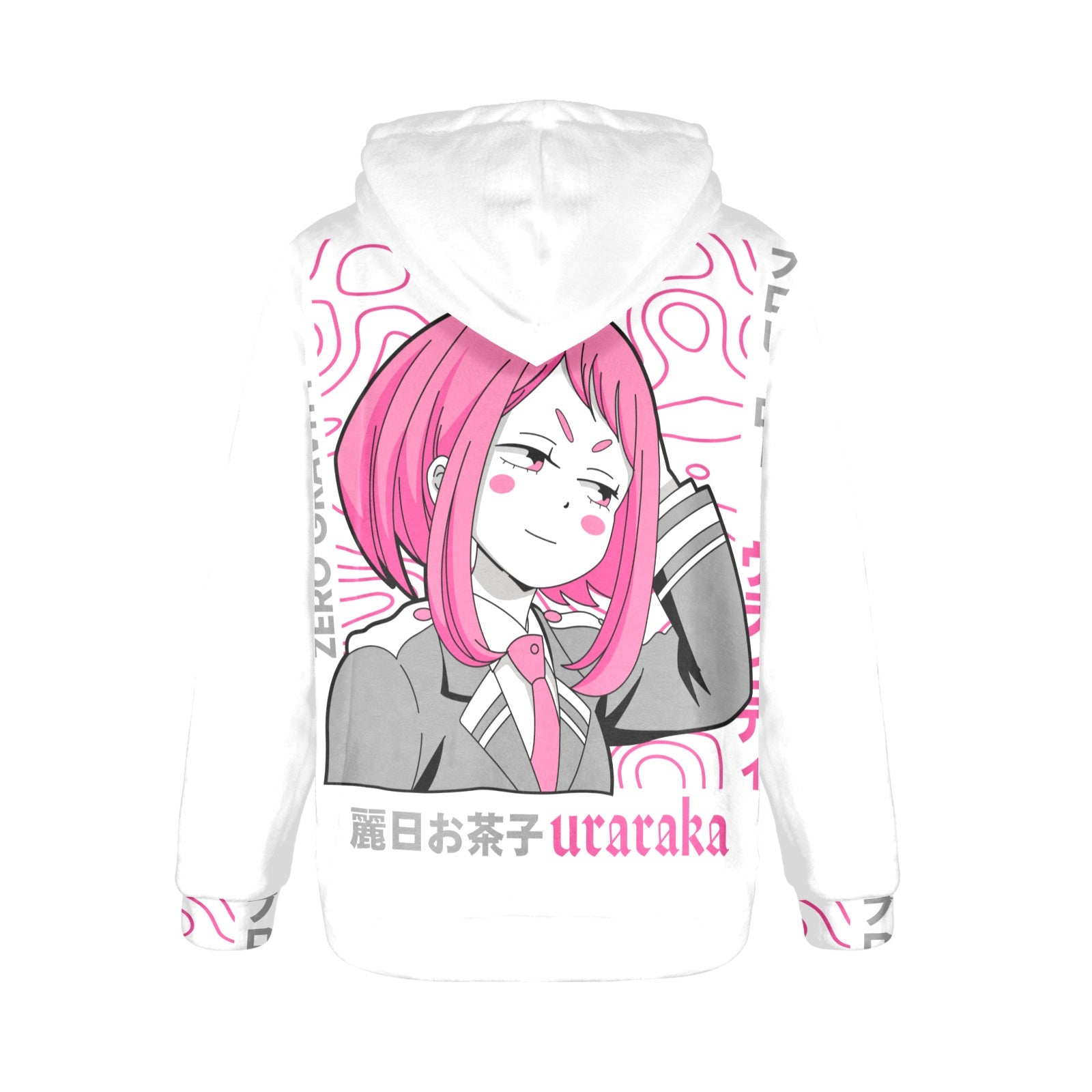 Women's Uraraka My Hero Academia Anime Flannel Hoodie