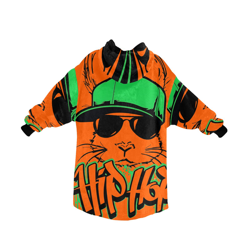 Men's Hip Hop Streetwear Blanket Hoodie