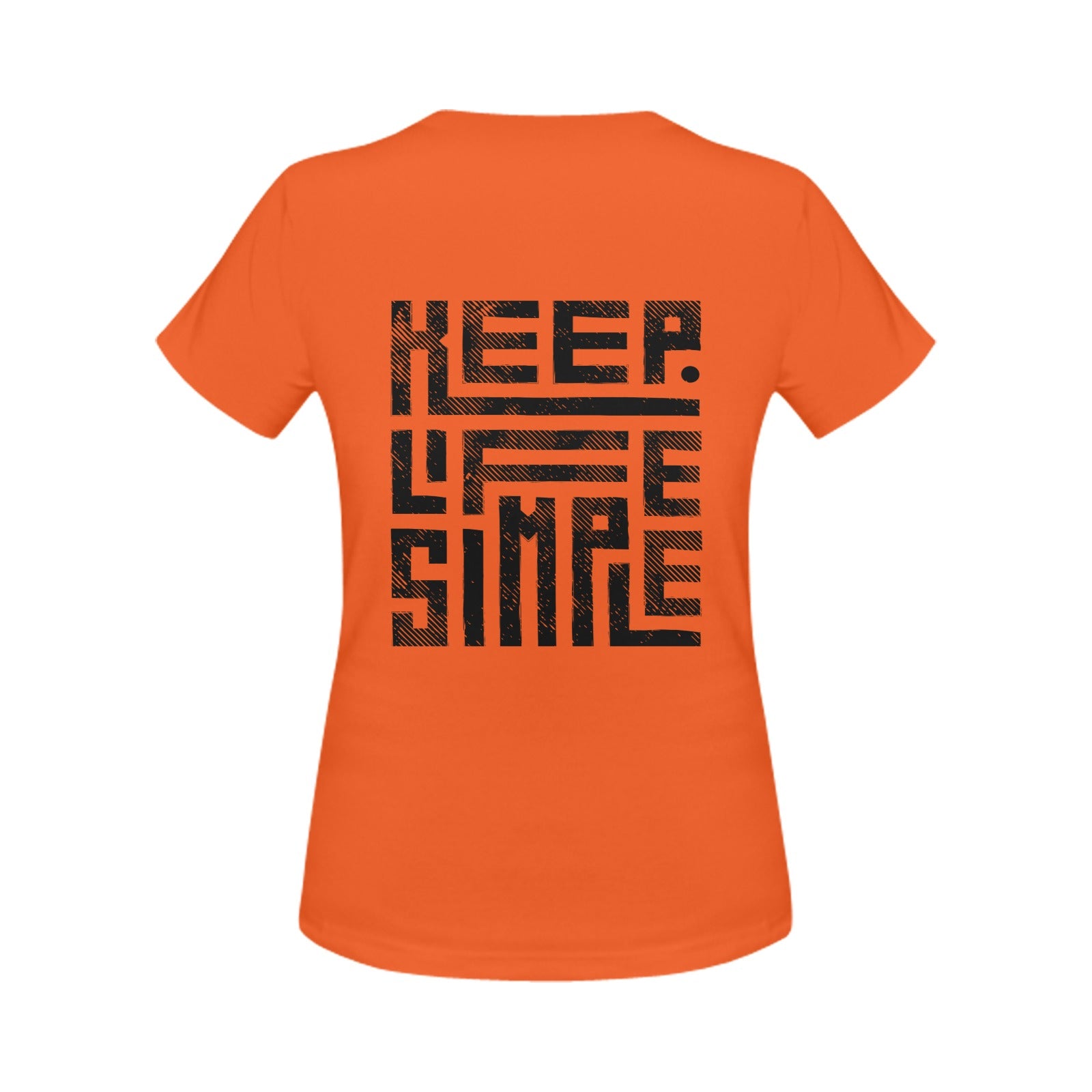 Women's Keep Life Simple Abstract Classic Fit T-shirt
