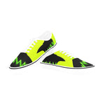 Men's Neon Shark Abstract Low Top Shoes
