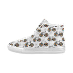 Men's Bicycle Pattern Abstract High Top Shoes