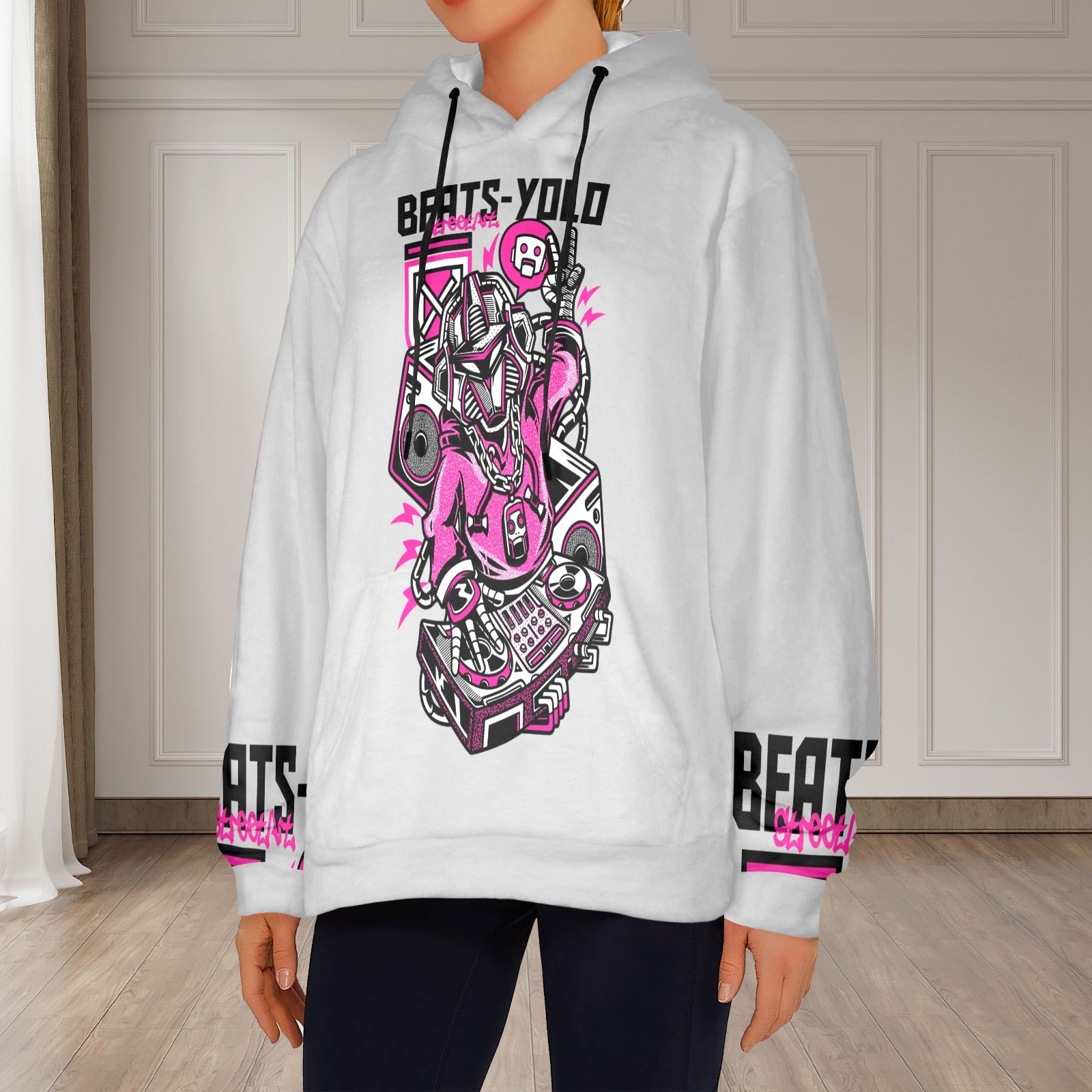 Women's BEATS-YOLO Streetwear Flannel Hoodie