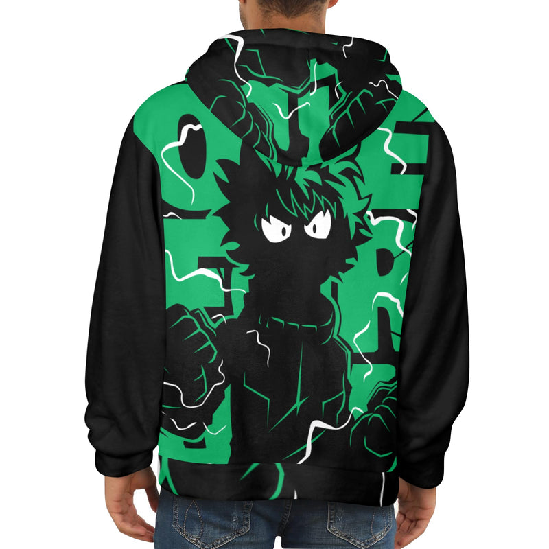 Men's My Hero Academia Anime Flannel Hoodie