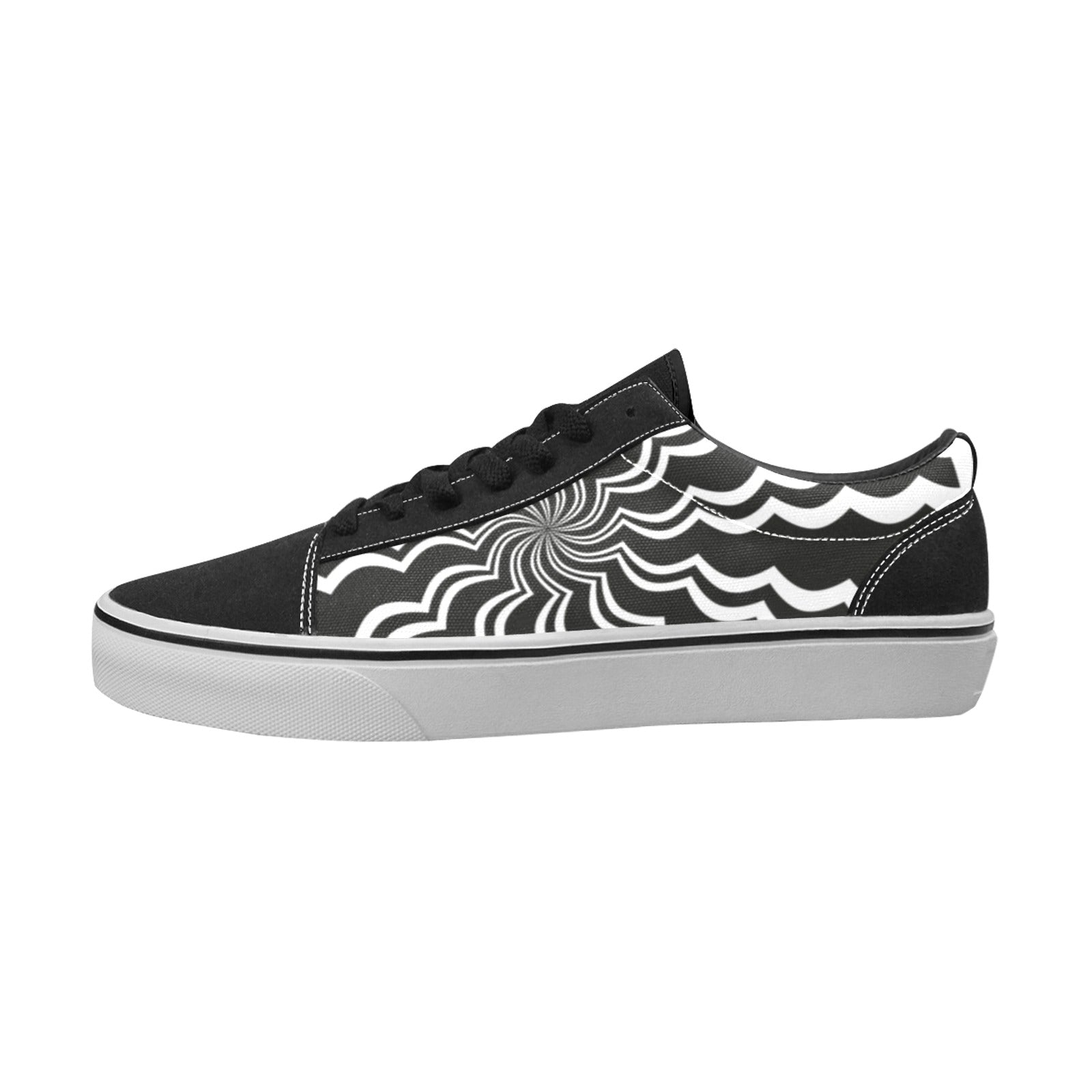Men's Swirling Vortex Abstract Slip-on Shoes