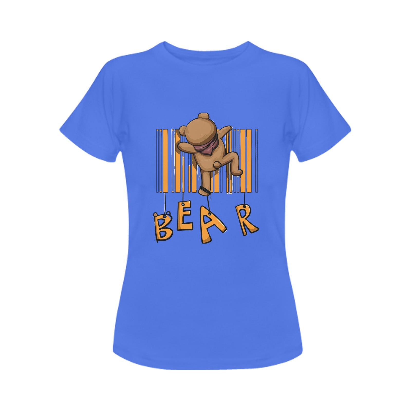 Women's Bear Abstract Classic Fit T-shirt
