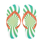 Men's Swirl Twist Abstract Flip Flops
